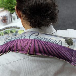 Luxury Lavender Wheat Bag in Gift Box – Butterfly & Roses