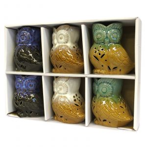 Classic Rustic Oil Burner – Owl Side-on (assorted)