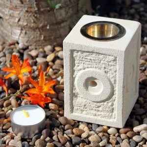 Stone Oil Burner – Square Moorish