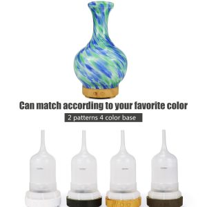 Aroma Atomiser – Glass Vase Blue and Green UK Plug