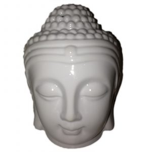 Buddah Head Oil Burner – White