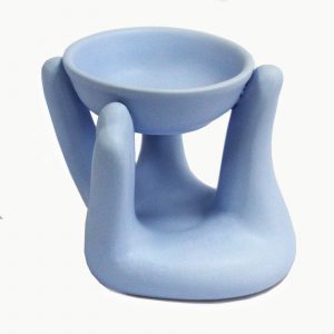 Open Hands Oil Burner – Blue