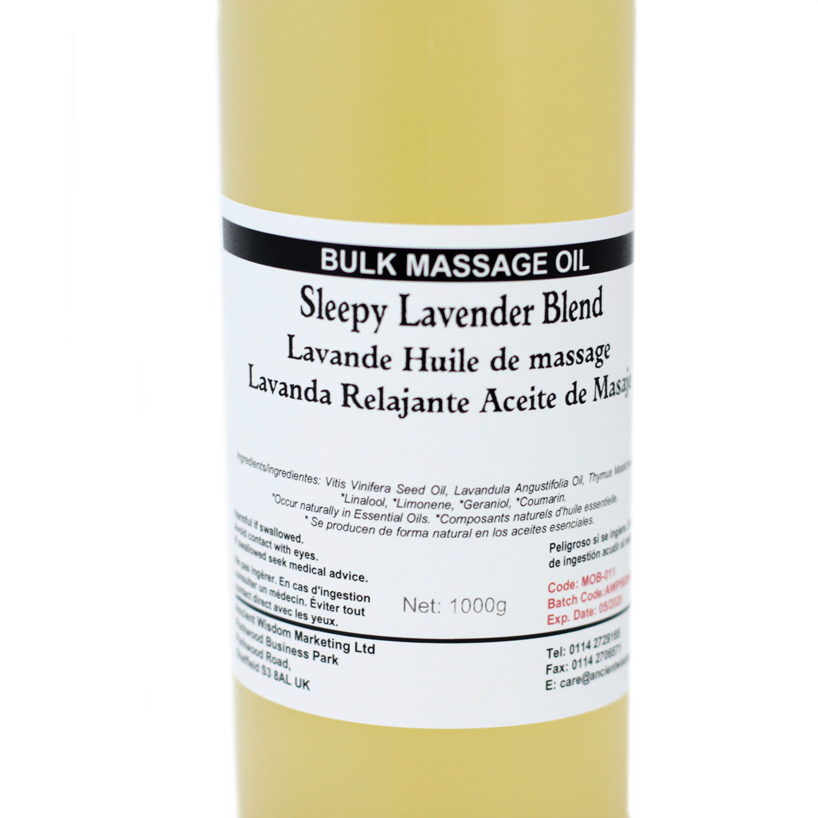 Sleepy Lavender 1Kg Massage Oil - Image 2