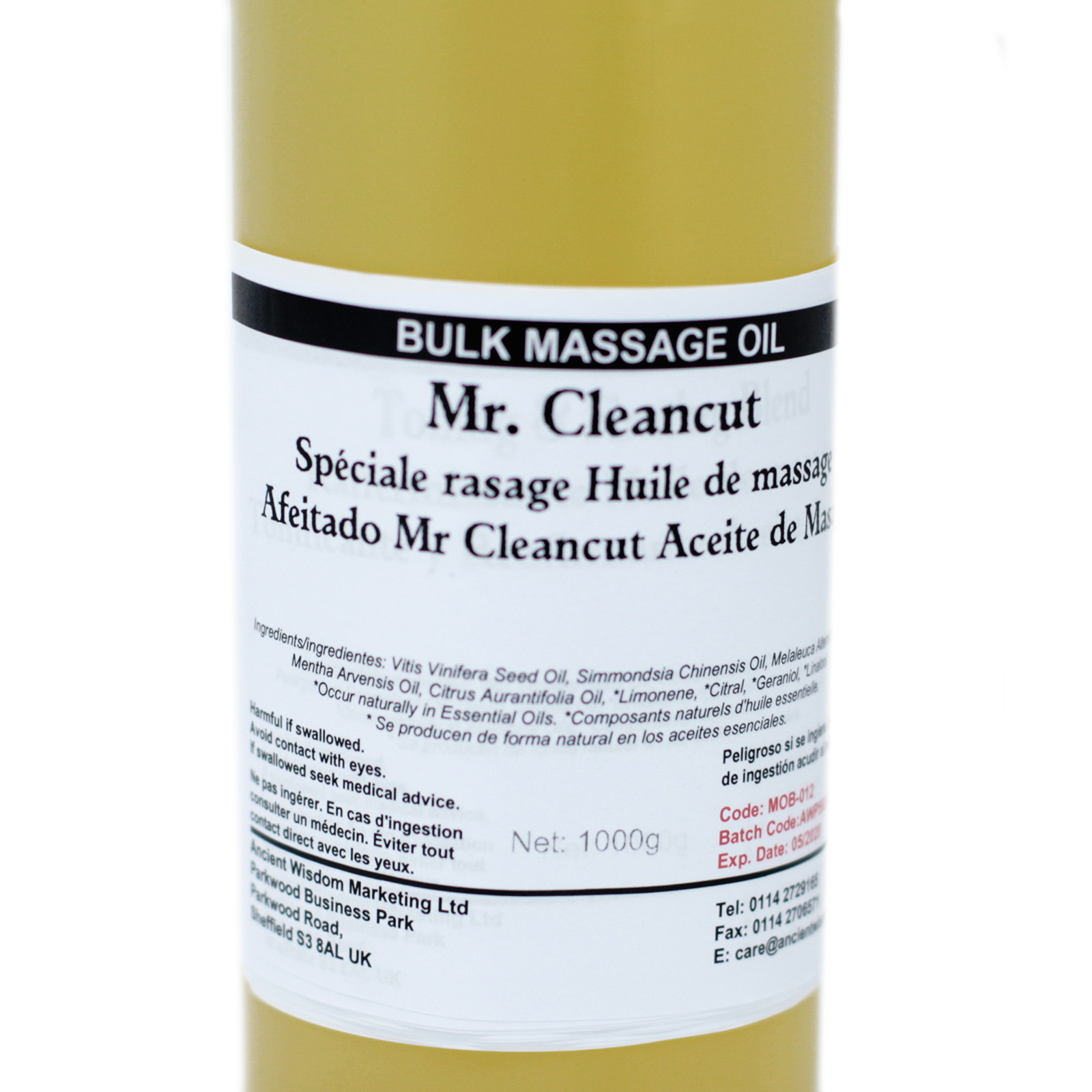 Mr Cleancut Shaving Oil 1Kg - Image 2