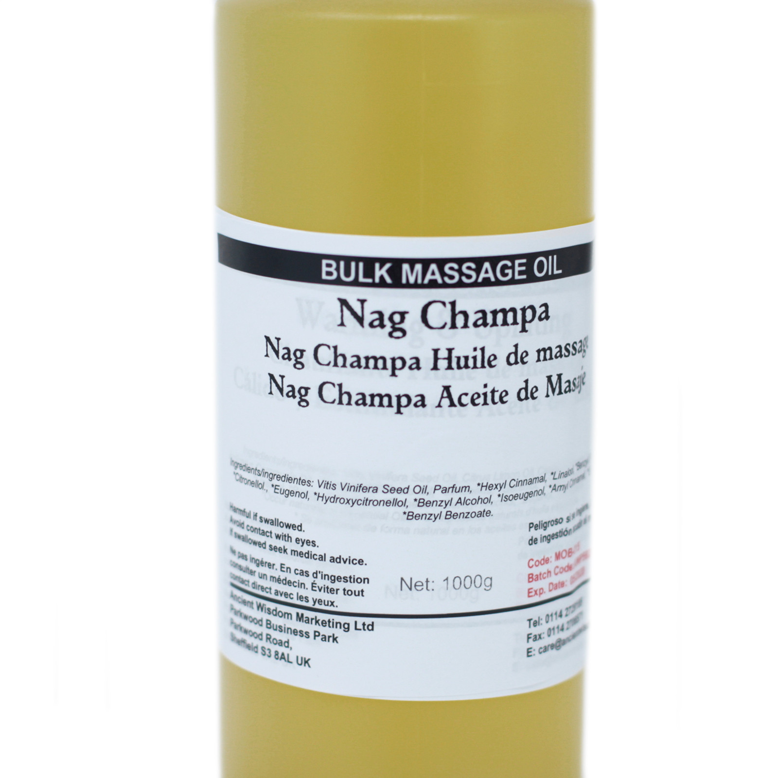 Nag Champa 1Kg Massage Oil - Image 2