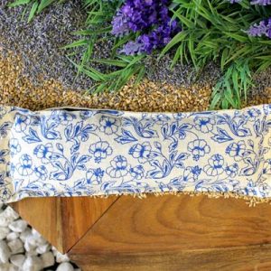 Natural Cotton Wheat Bags – Blue