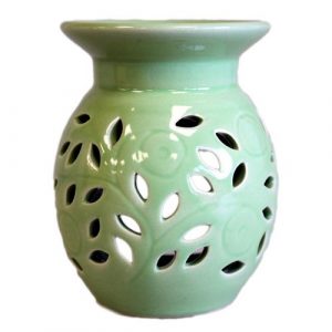 Floral Oil Burner – Lime