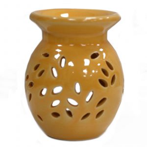Floral Oil Burner – Orange
