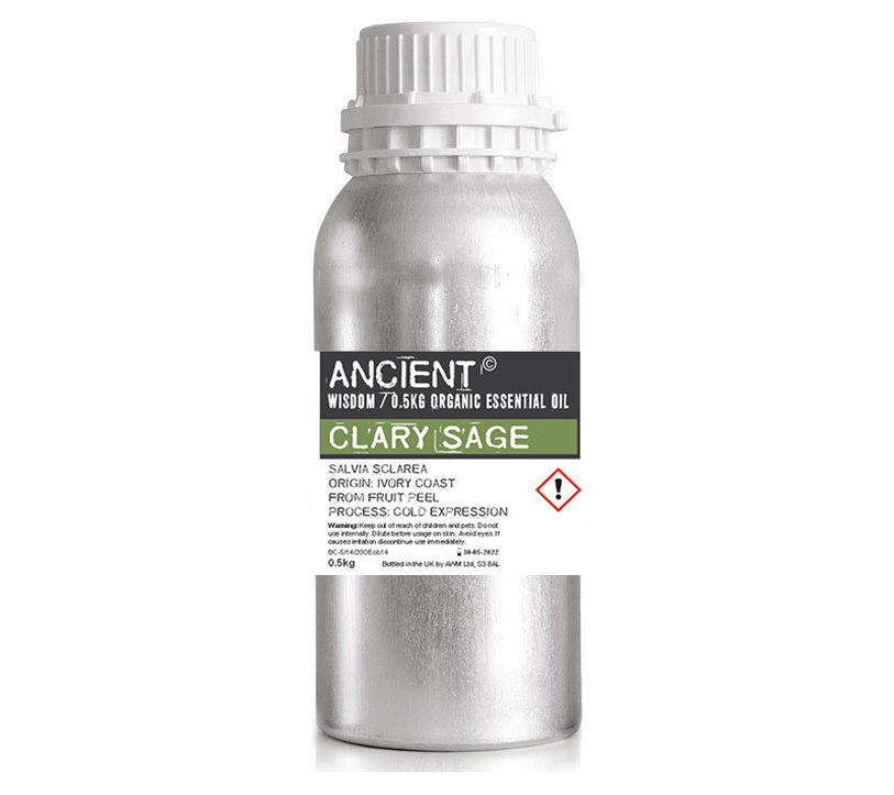 Clary Sage Organic Essential Oil 0.5kg