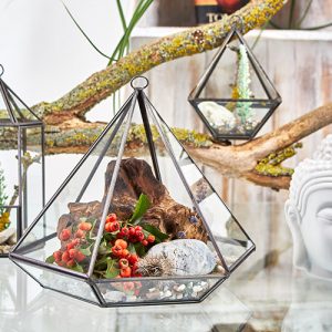 Glass Terrarium – Large Diamond