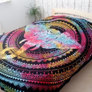 Double Cotton Bedspread + Wall Hanging – Elephant Head