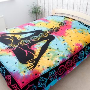 Double Cotton Bedspread + Wall Hanging – Chakra Buddha