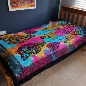 Single Cotton Bedspread + Wall Hanging – Dreamcatcher