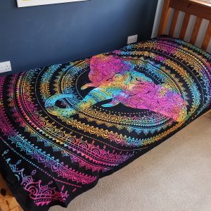 Single Cotton Bedspread + Wall Hanging – Elephant Head