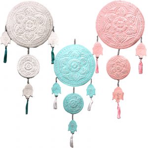 Aluminium Mobile – Buddha’s (assorted colors)