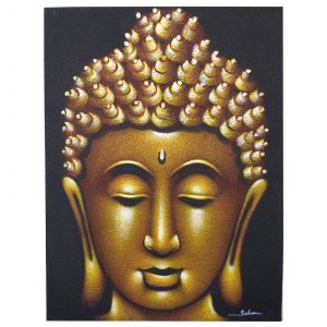 Buddha Painting – Gold Sand Finish