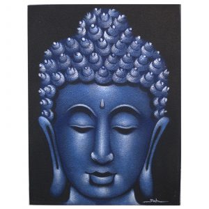 Buddha Painting – Blue Sand Finish