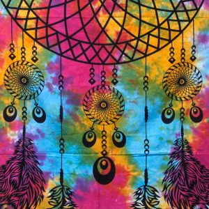 Single Cotton Bedspread + Wall Hanging – Dreamcatcher