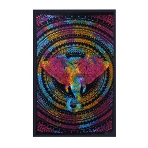 Double Cotton Bedspread + Wall Hanging – Elephant Head