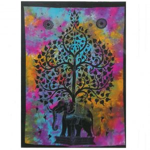 Cotton Wall Art – Elephant Tree