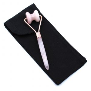 Gemstone Jawline Roller – Rose Quartz