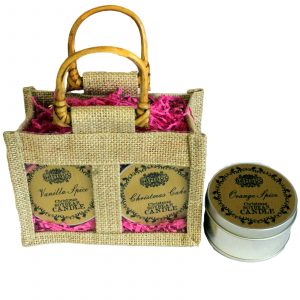 Two Jar Jute Gift Bag – Natural