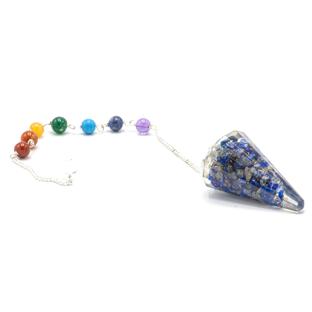 Orgonite Power Chakra Pendulum - Lapis - Image 3