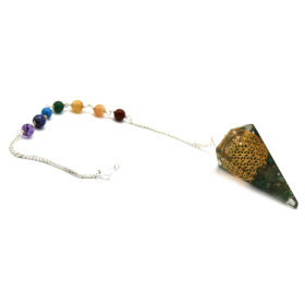 Orgonite Power Chakra Pendulum – Flower of Life