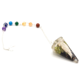 Orgonite Power Chakra Pendulum – Angel Wing