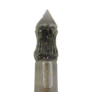 Lrg Organite Pyramid 80mm - Peacock