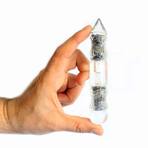 Lrg Organite Pyramid 80mm – Peacock