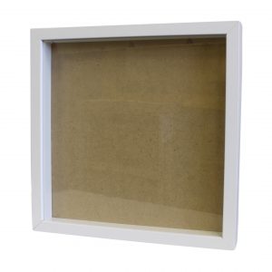 Deep Box Picture Frame 14×14 inch – White