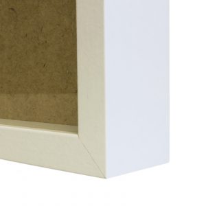 Deep Box Picture Frame 14×14 inch – White