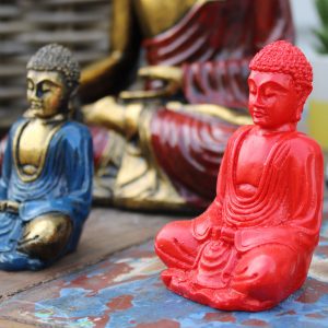 6 x Matt Mini Buddha (Assorted Colours)
