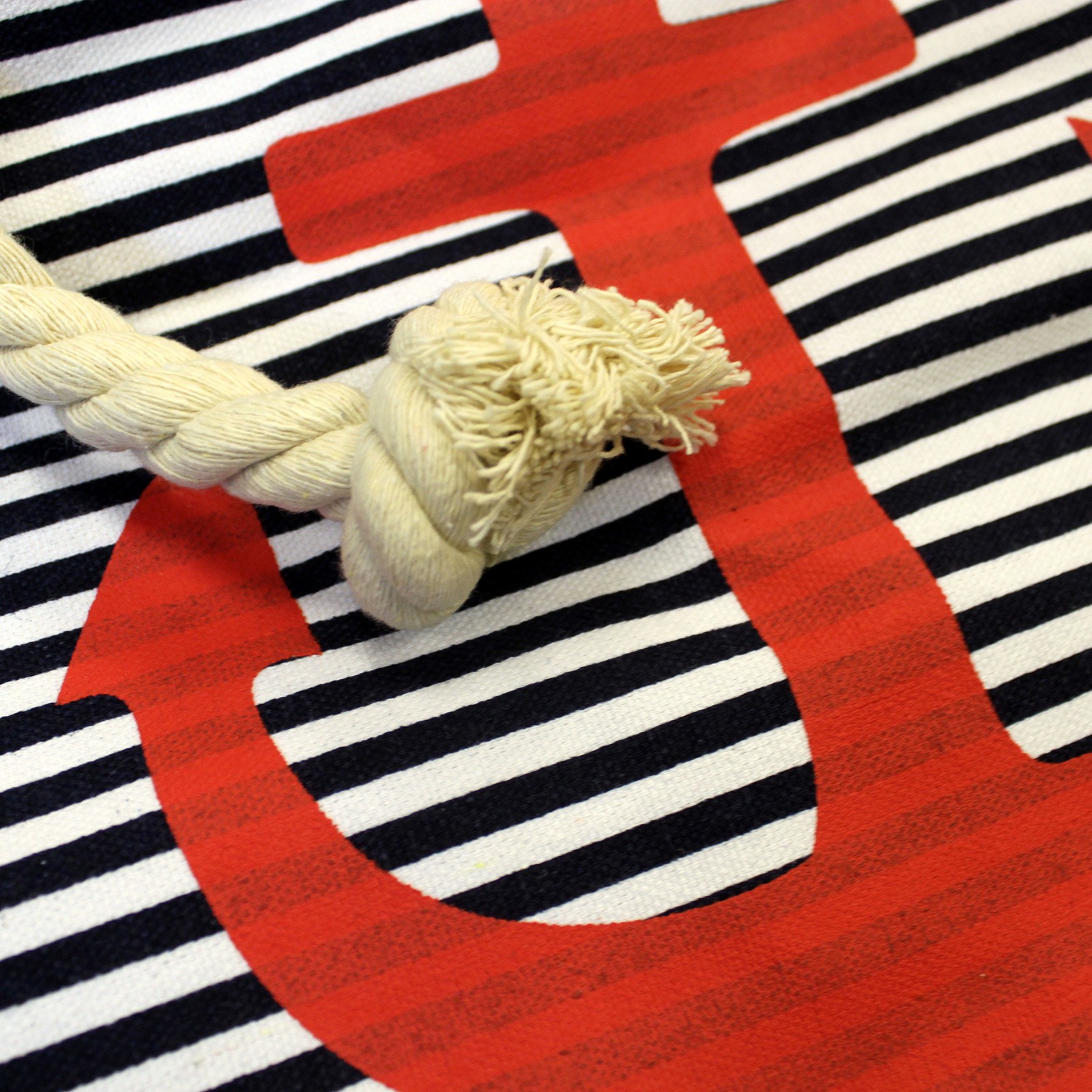 Rope Handle Bag - Red Anchor - Image 4