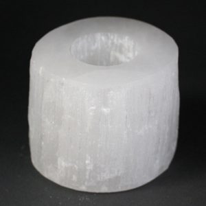 Selenite Cylinder Candle Holder – 8 cm