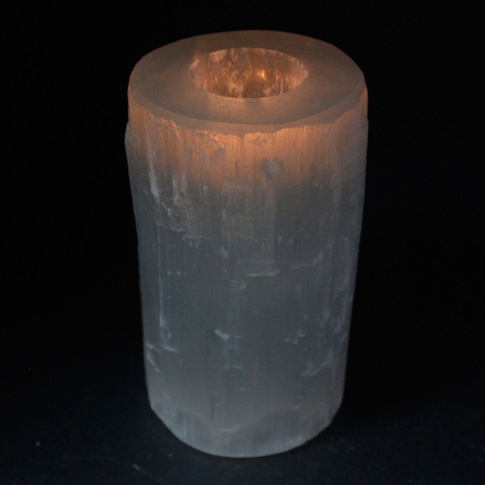 Selenite Cylinder Candle Holder - 15 cm - Image 3