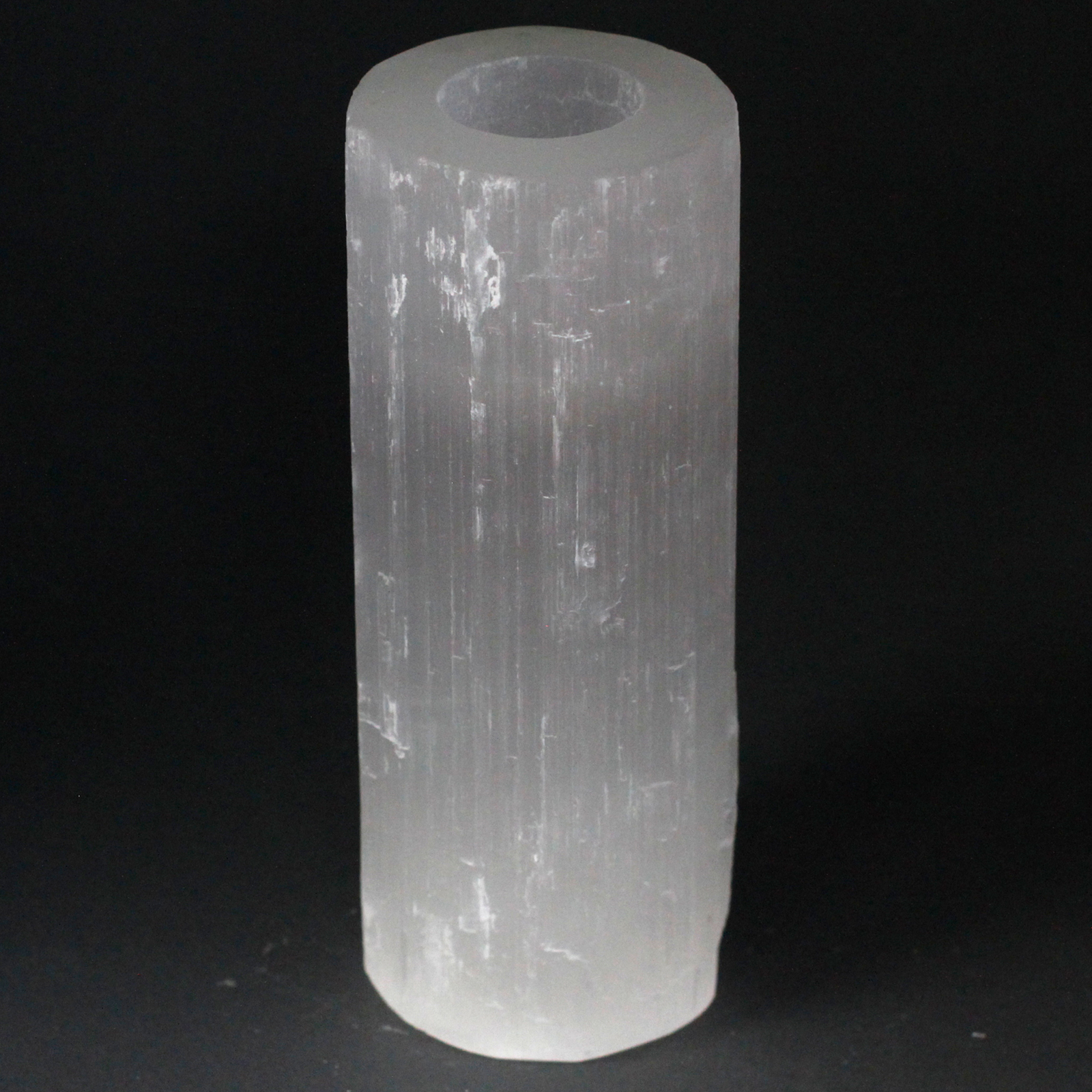 Selenite Cylinder Candle Holder - 20 cm - Image 4