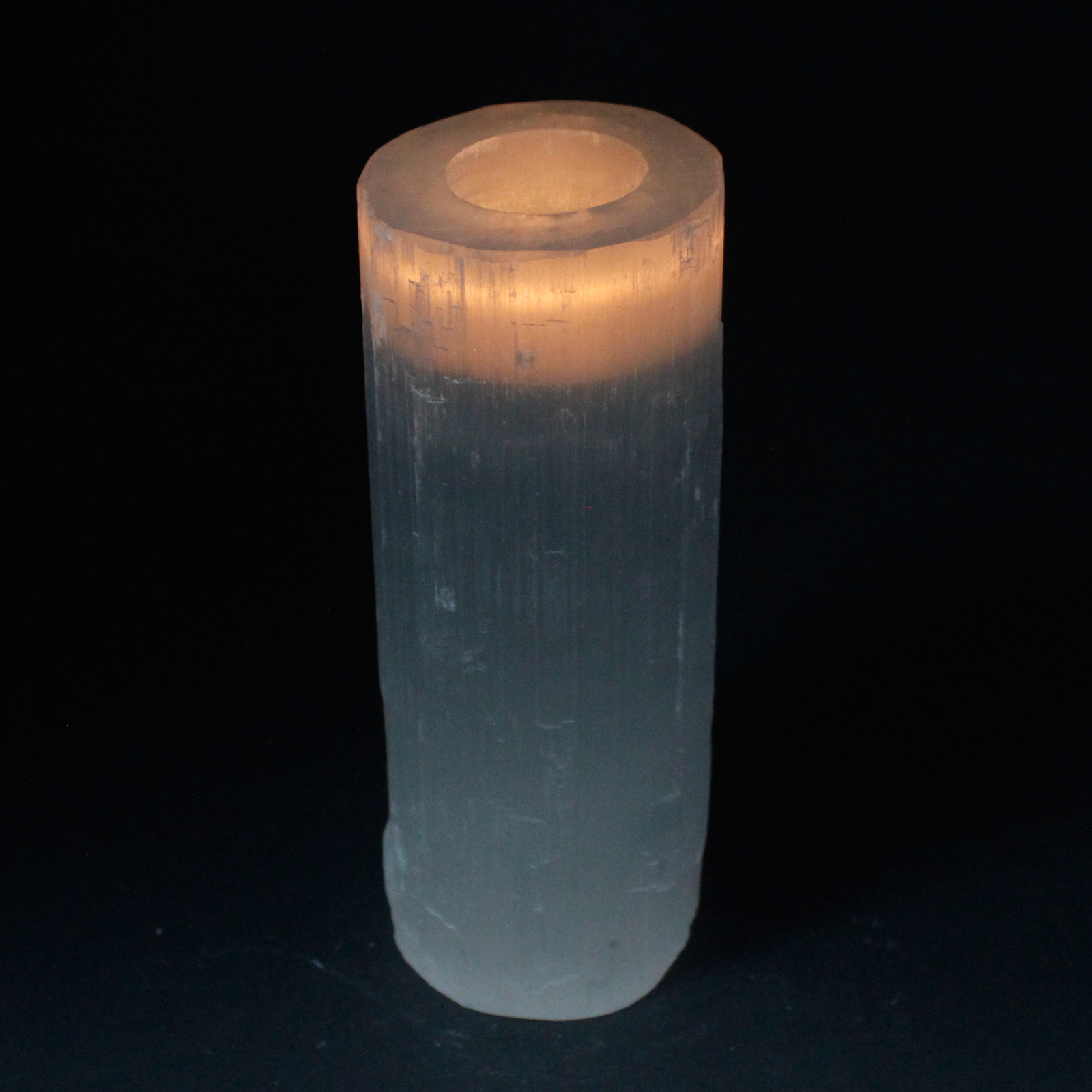 Selenite Cylinder Candle Holder - 20 cm - Image 3