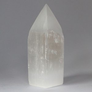 Selenite Pencil Point Tower – 15 cm