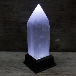 Selenite Pencil Point Tower – 15 cm