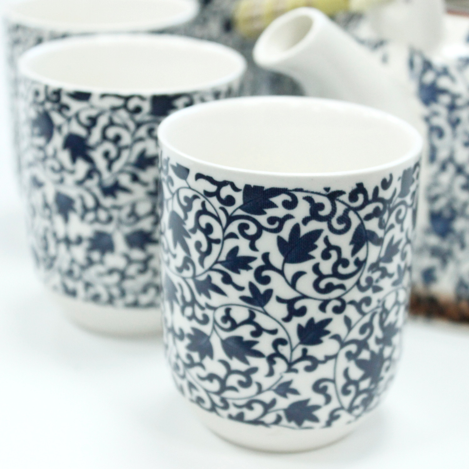 Herbal Teapot Set - Blue Pattern - Image 5