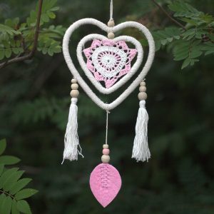 Dream Catcher – Medium Pink Heart in Heart