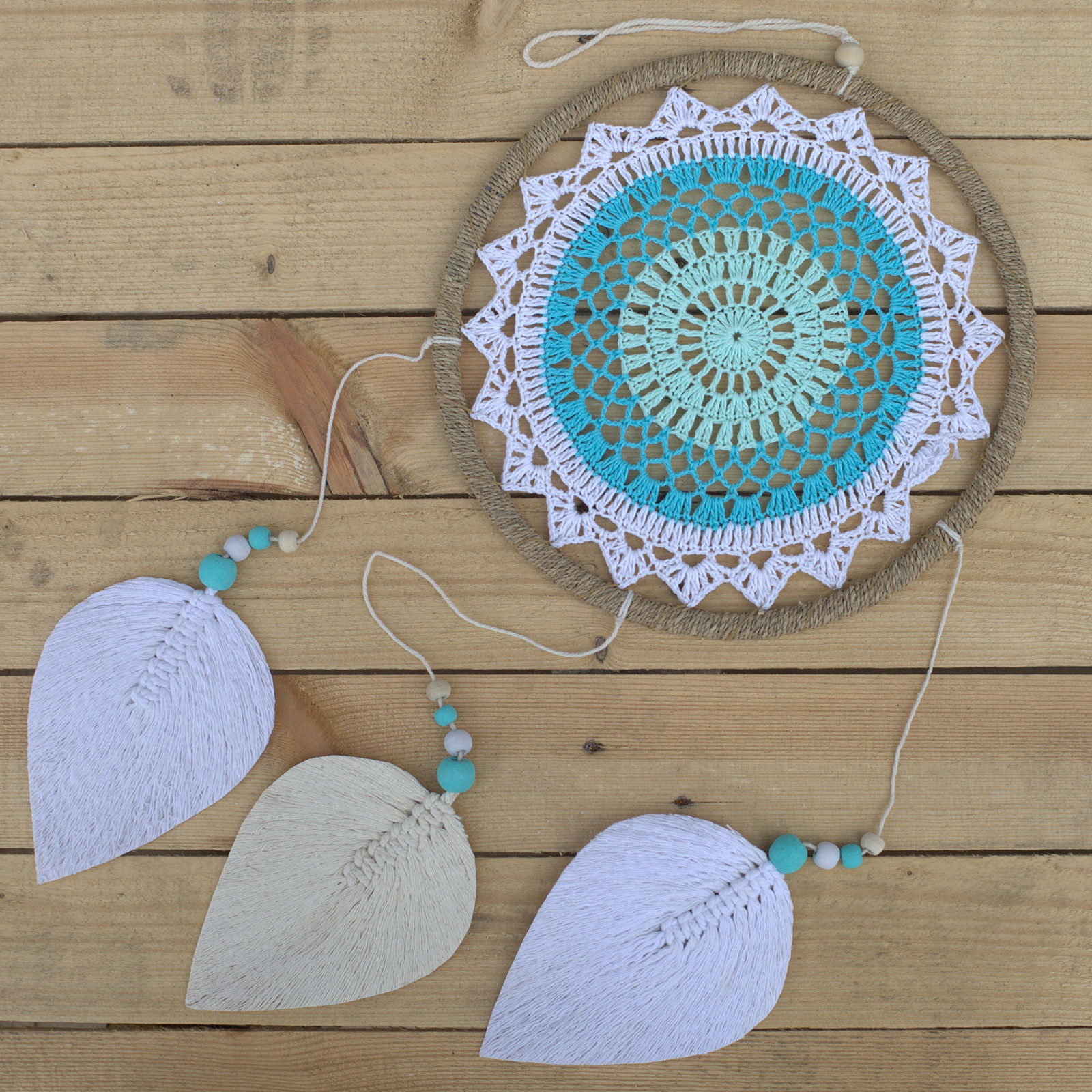 Dream Catcher - Large Turquoise Elemental Spirits - Image 4