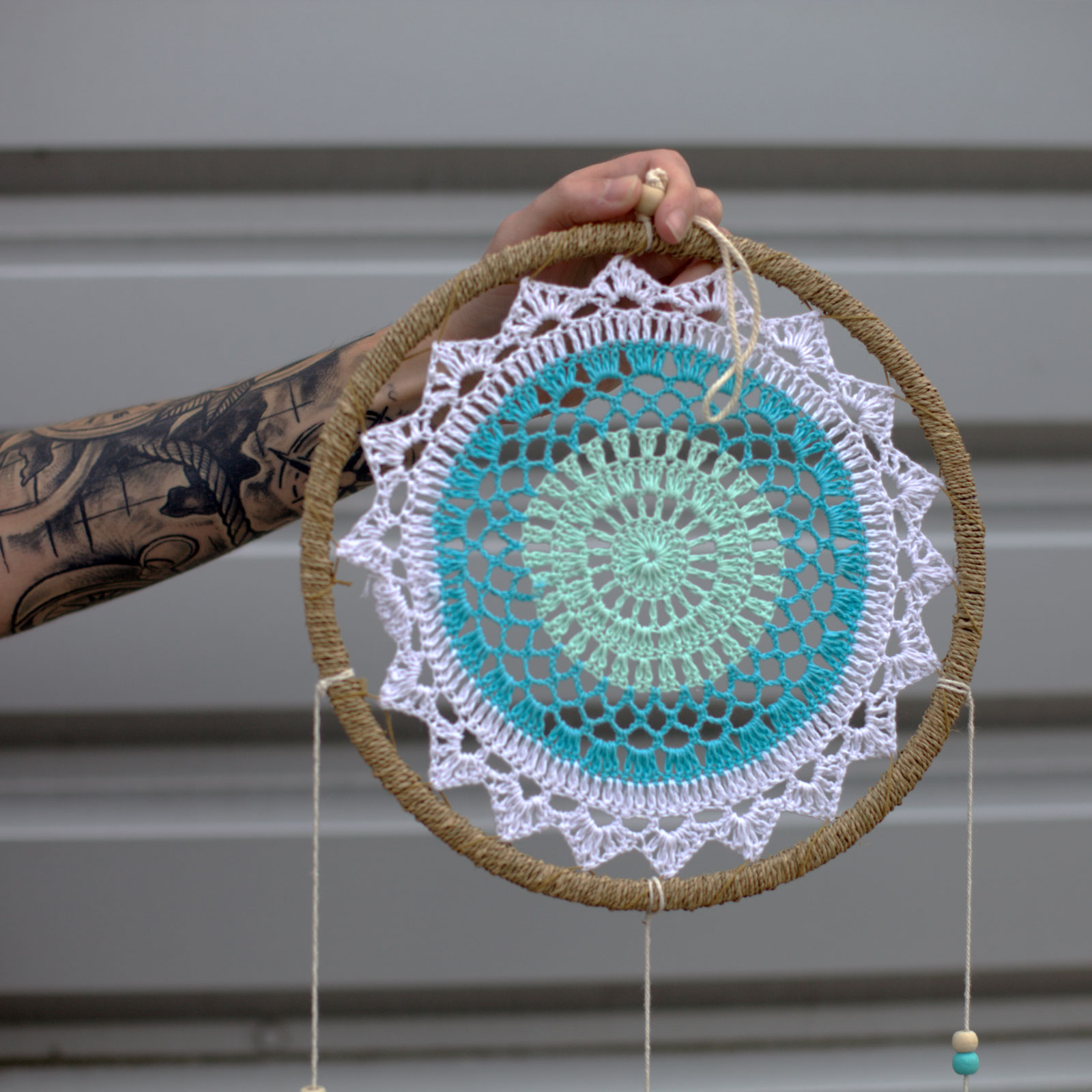 Dream Catcher - Large Turquoise Elemental Spirits - Image 2