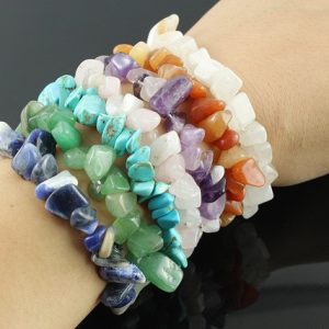 Chipstone Bracelet – Moss Agate