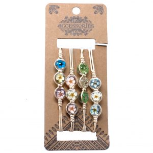 Pressed Flowers – Tri-Flower Bracelet