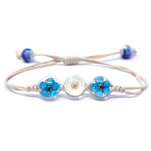 Pressed Flowers – Tri-Flower Bracelet