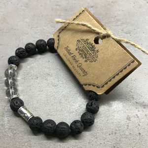 Lava Stone Bracelet – Tribal Rock Quartz