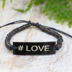 Coco Slogan Bracelets – #Love